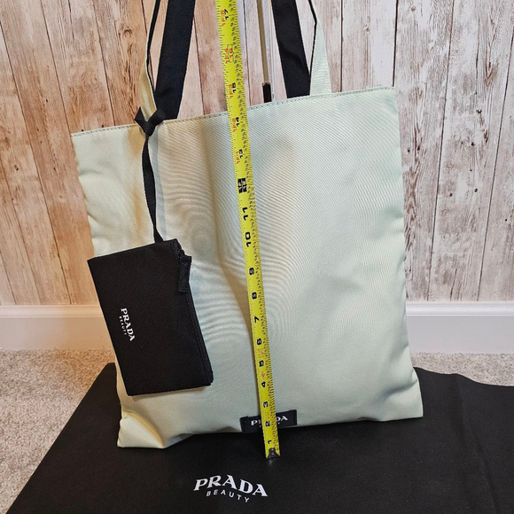 Prada Beauty Tote Bag, Light Green/Mint - Picture 6 of 10